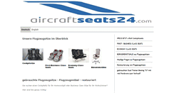 Desktop Screenshot of aircraftseats24.com